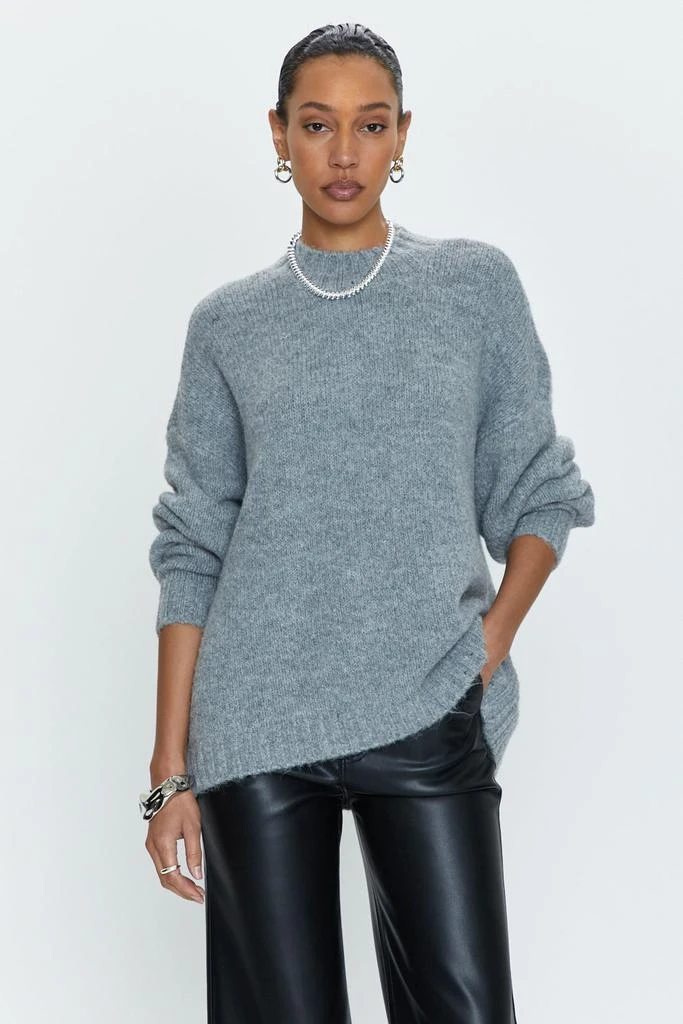Pistola Denim Carlen Mock Neck Sweater - Heather Grey 1