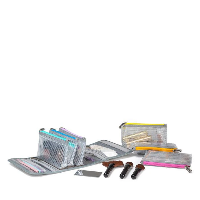 Mumi Multi Colored Pouches with Carrying Case, Set of 6 5