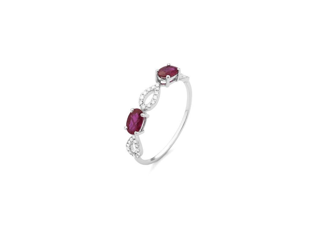 Mozafarian Ruby engagement ring