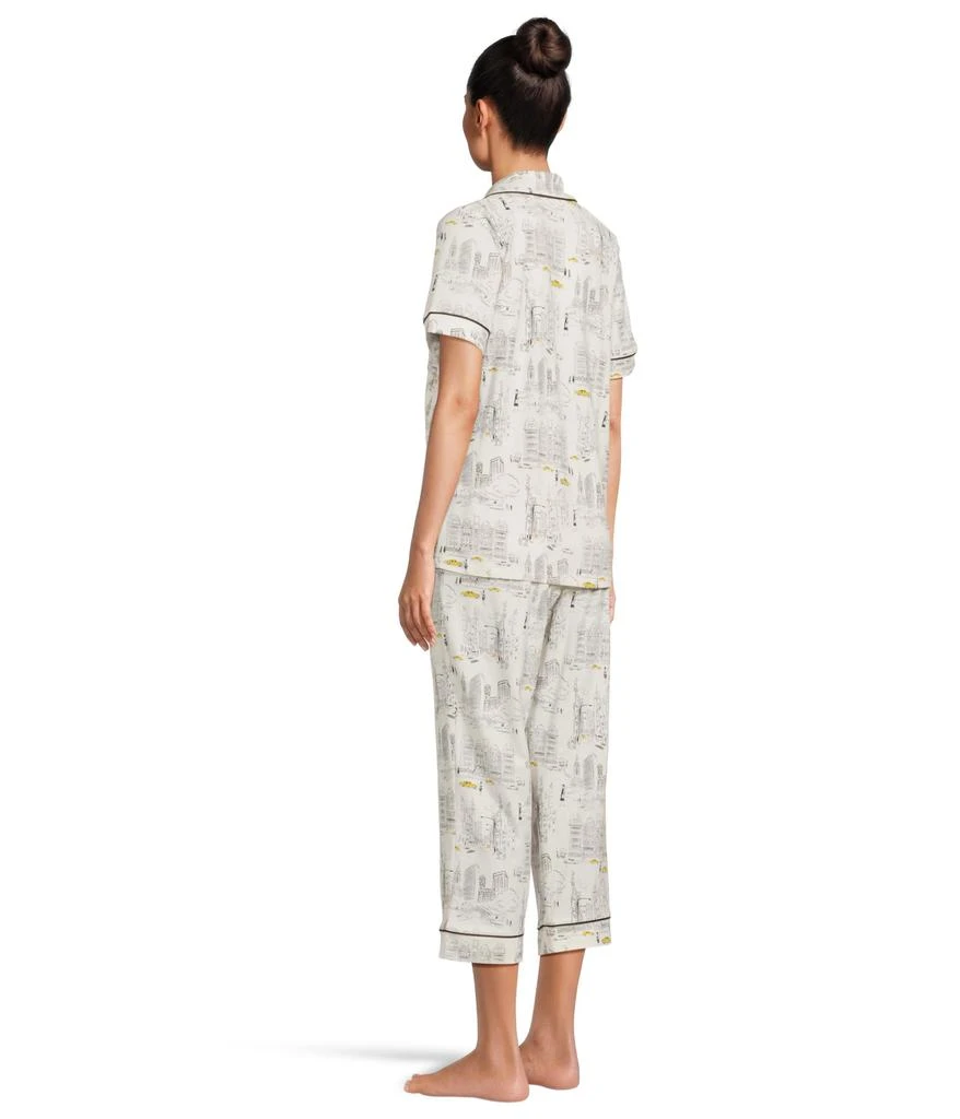 Bedhead PJs Short Sleeve Cotton Knit Cropped Pajama Set 3