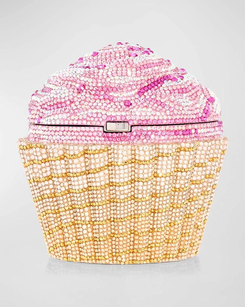 Judith Leiber Strawberry Cupcake Crystal Minaudiere 1