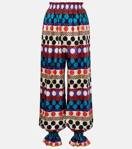 Valentino Printed silk culottes 1