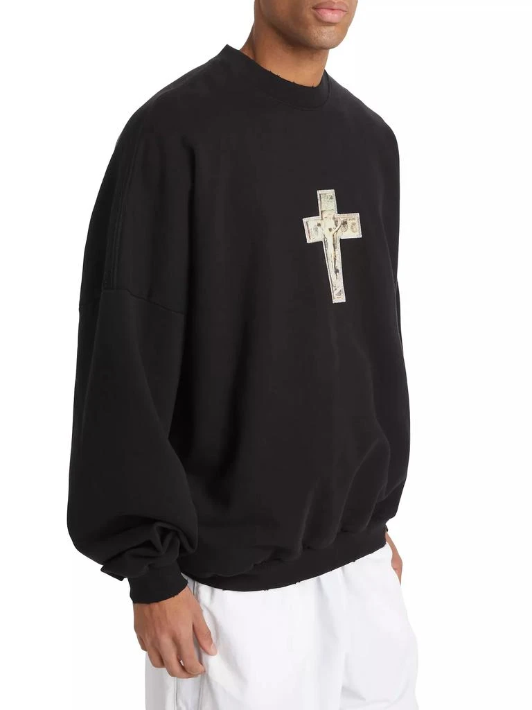 Willy Chavarria Hooligan Cotton Oversized Sweatshirt 4
