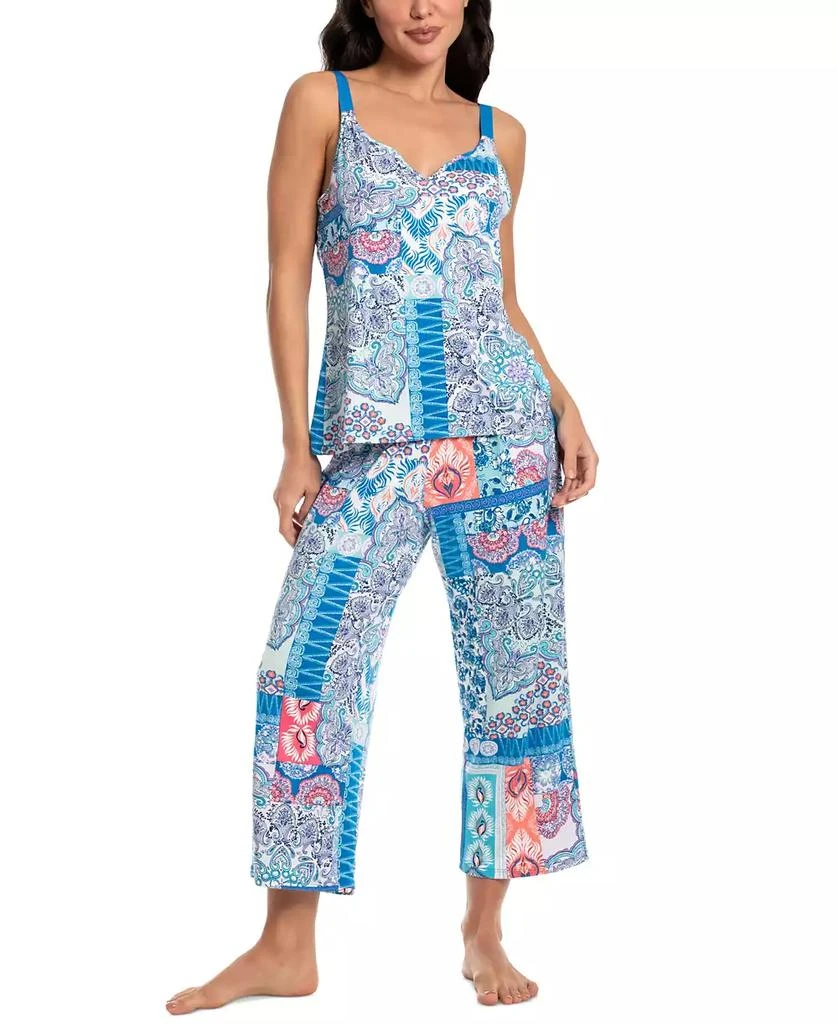 Linea Donatella Women's 2-Pc. Cropped Pajamas Set 1