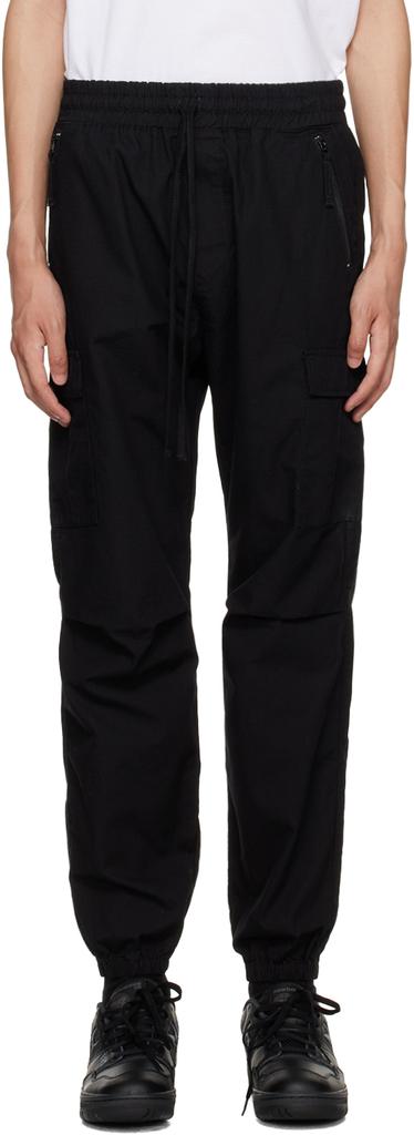 【関税込み】Off-White ブラック Diag Tab Poly カーゴパンツ Off-White Black Diag Tab Poly Cargo Pants - Clothing