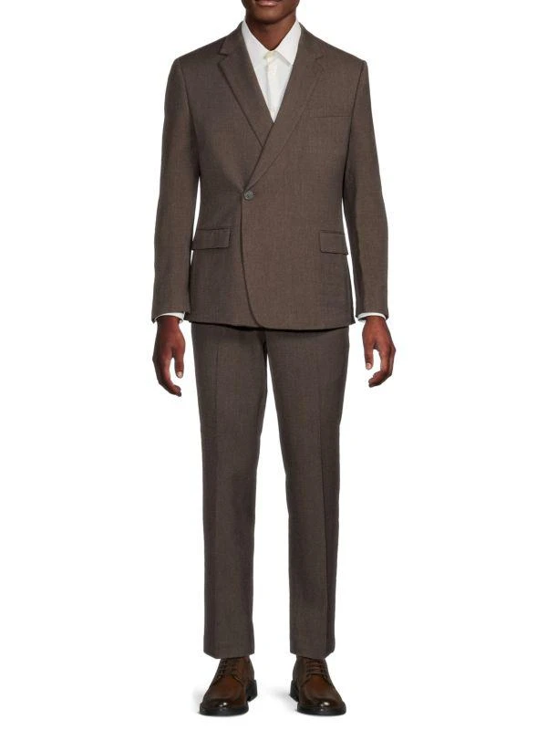 Karl Lagerfeld Paris Notch Lapel Single Button Suit 1
