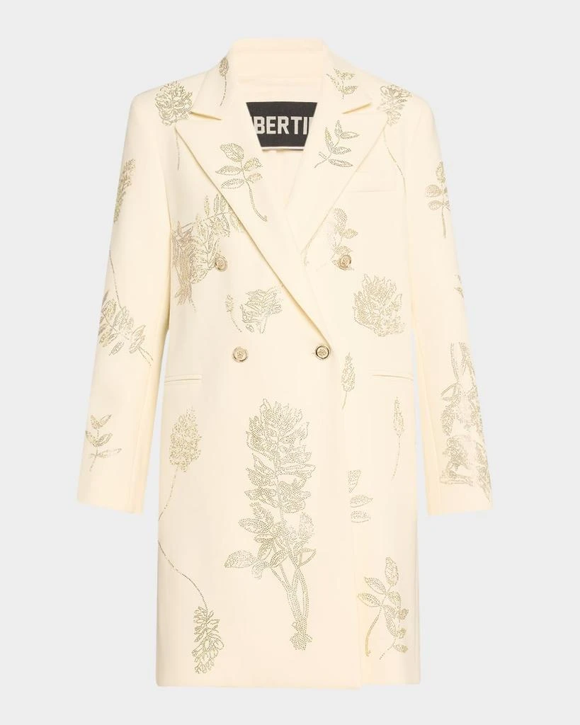 Libertine Elizabeth St Garden Embellished Double-Breasted Wool Coat 1