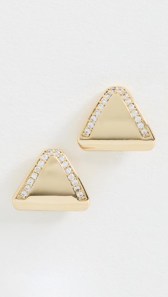Luv AJ Pave Shield Studs
