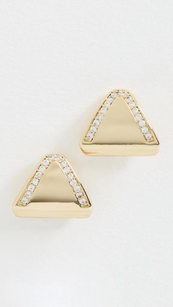 Luv AJ Pave Shield Studs 1