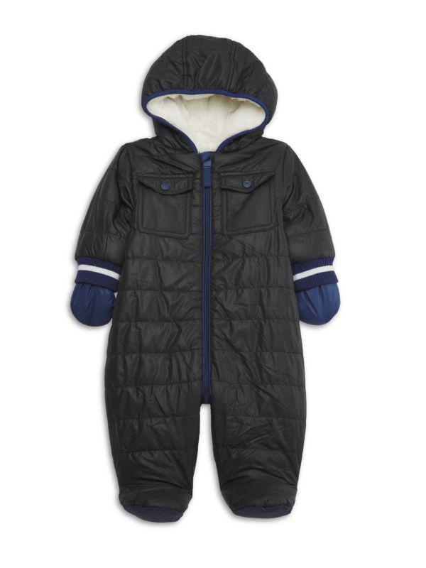 Urban Republic Baby Boy's Faux Fur Lined Puffer Footie