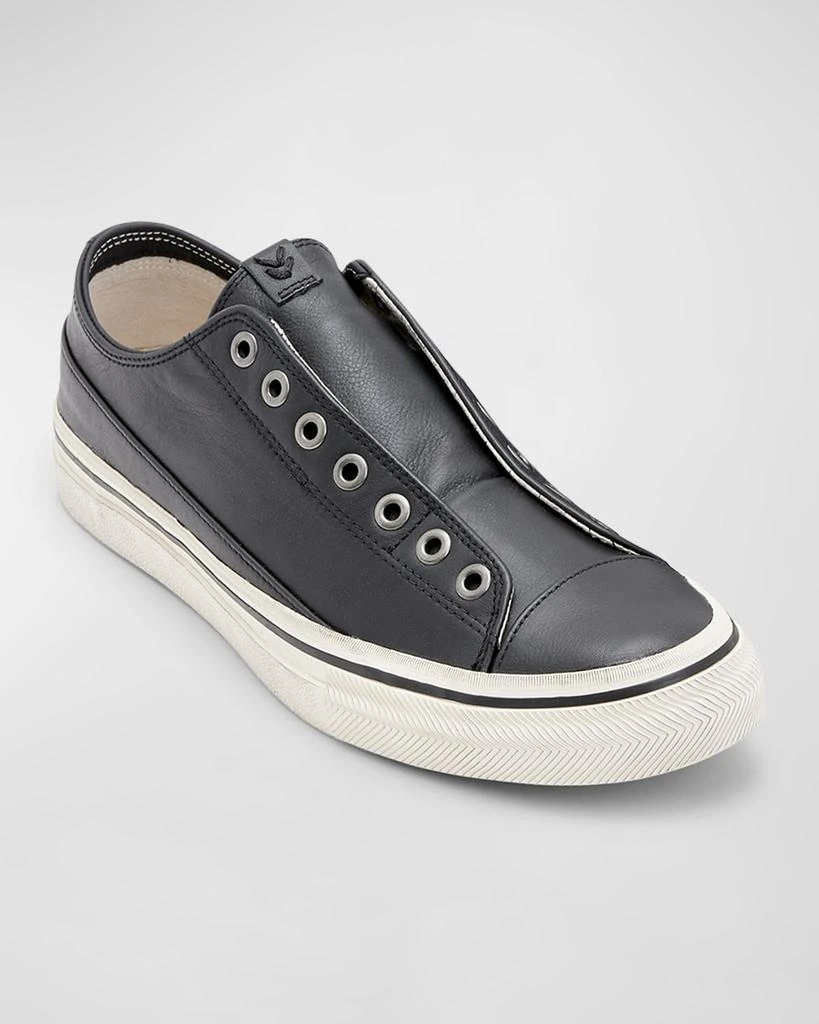 John Varvatos Men's Vulc Laceless Low Top Leather Shoes 2