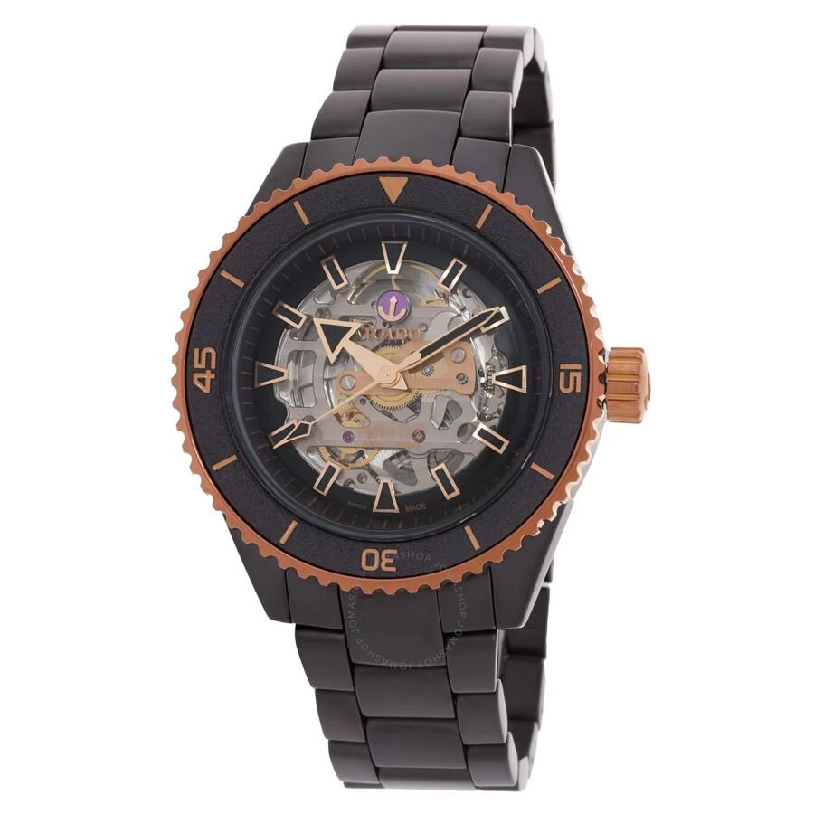 Rado Captain Cook Skeleton Automatic Black Dial Men's Watch R32192152 1