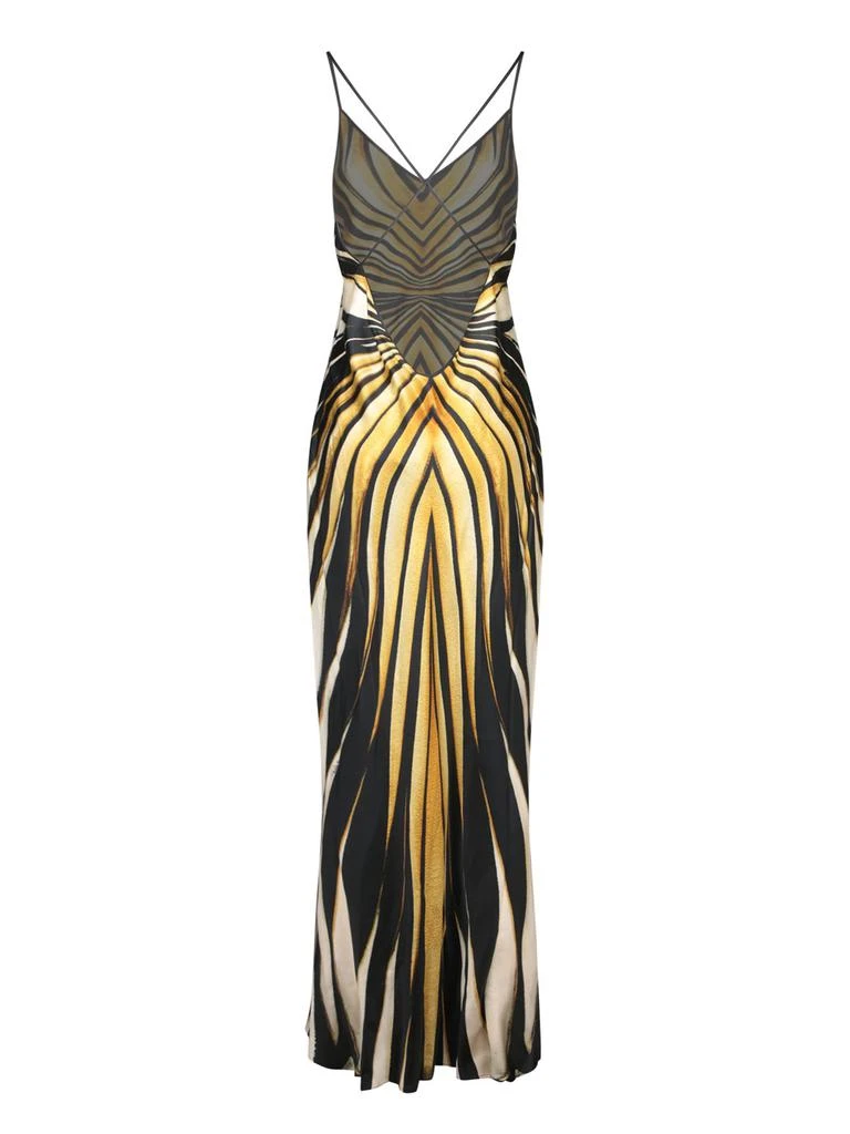 Shop Roberto Cavalli Ray Of Gold Printed Satin Maxi Dress on Sale at  BeyondStyle  Get 15% Off Roberto Cavalli Ray Of Gold Printed Satin Maxi  Dress with Limited-Time Flash Deals, Exclusive
