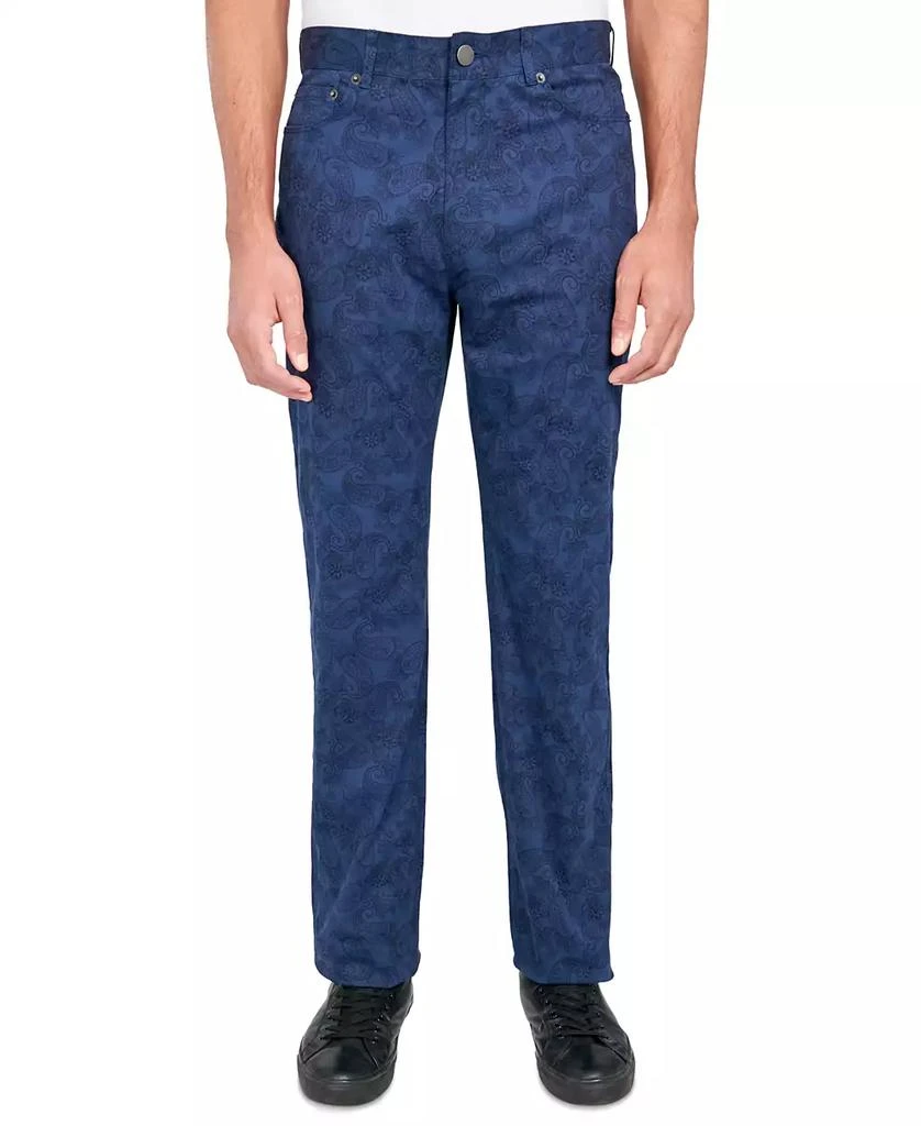 Society of Threads Men's Regular-Fit Stretch Paisley Pants 1