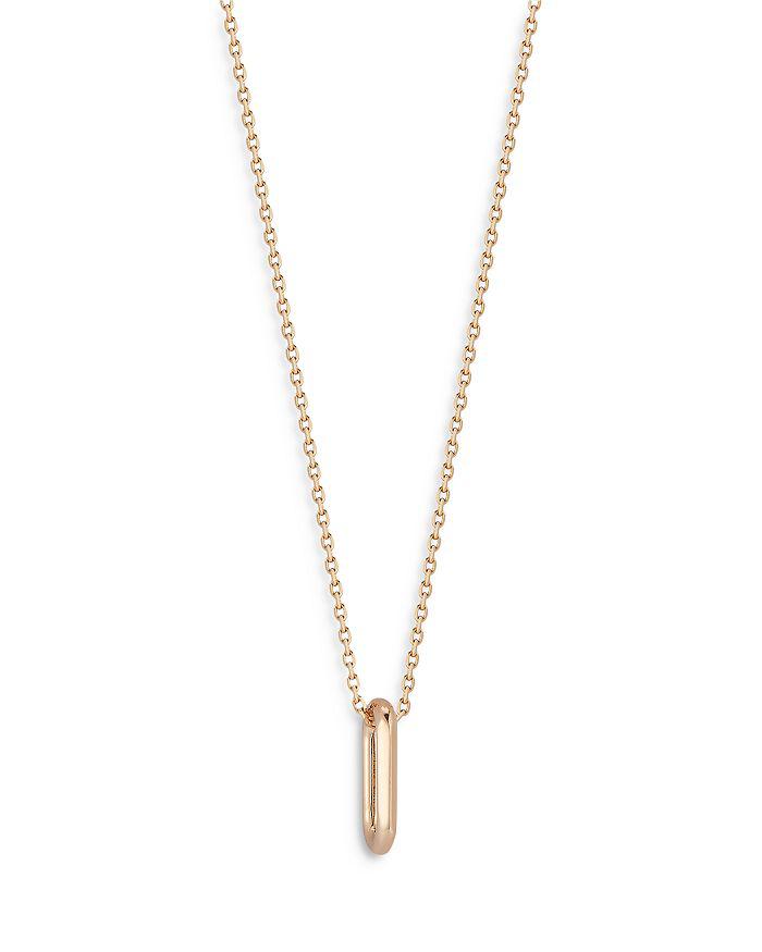 Walters Faith 18K Rose Gold Saxon Mini Link Pendant Necklace, 16"