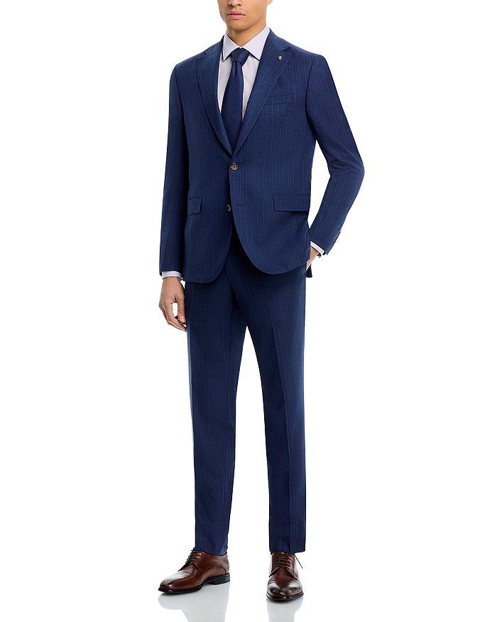 Jack Victor Loro Piana Wool Fabric Tonal Stripe Regular Fit Suit