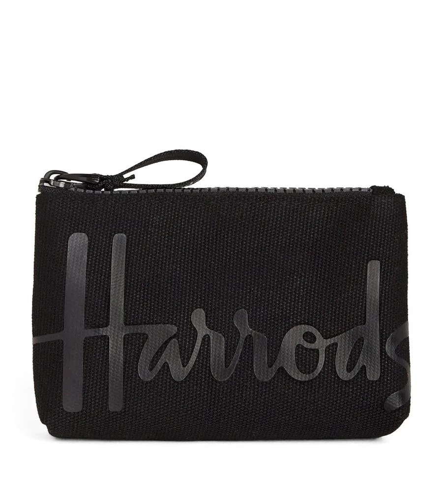 Harrods Cotton Logo Coin Purse 1