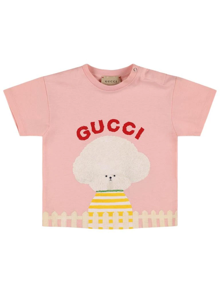 Gucci Gucci Logo Cotton T-shirt 1