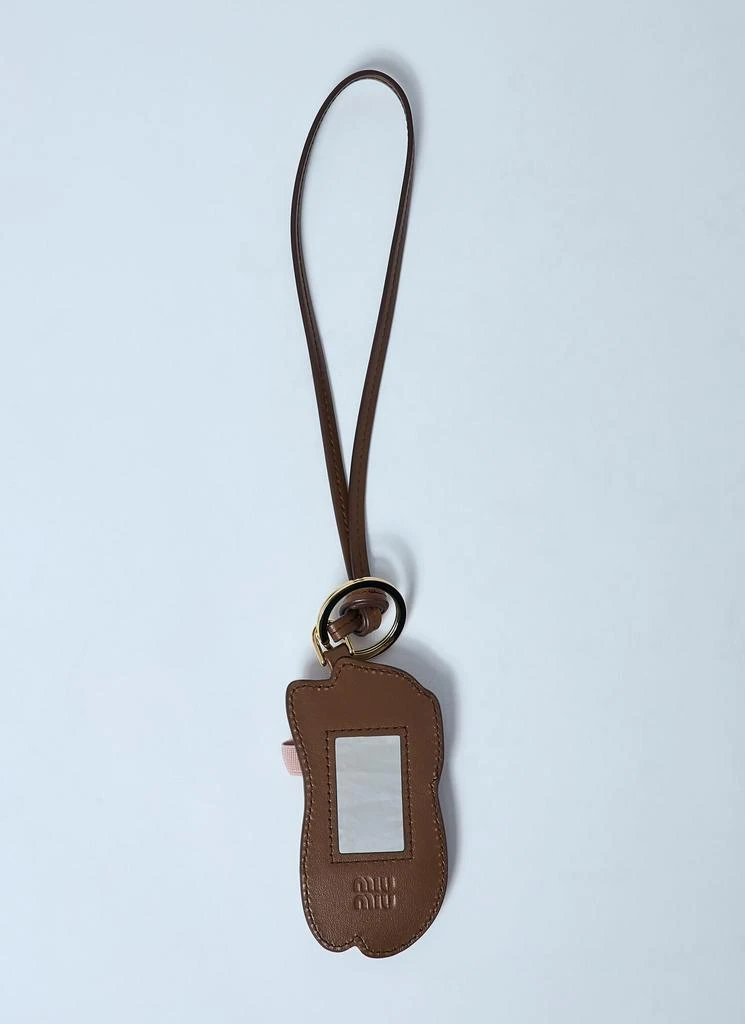 Miu Miu Miu Ballet Leather Keychain 4
