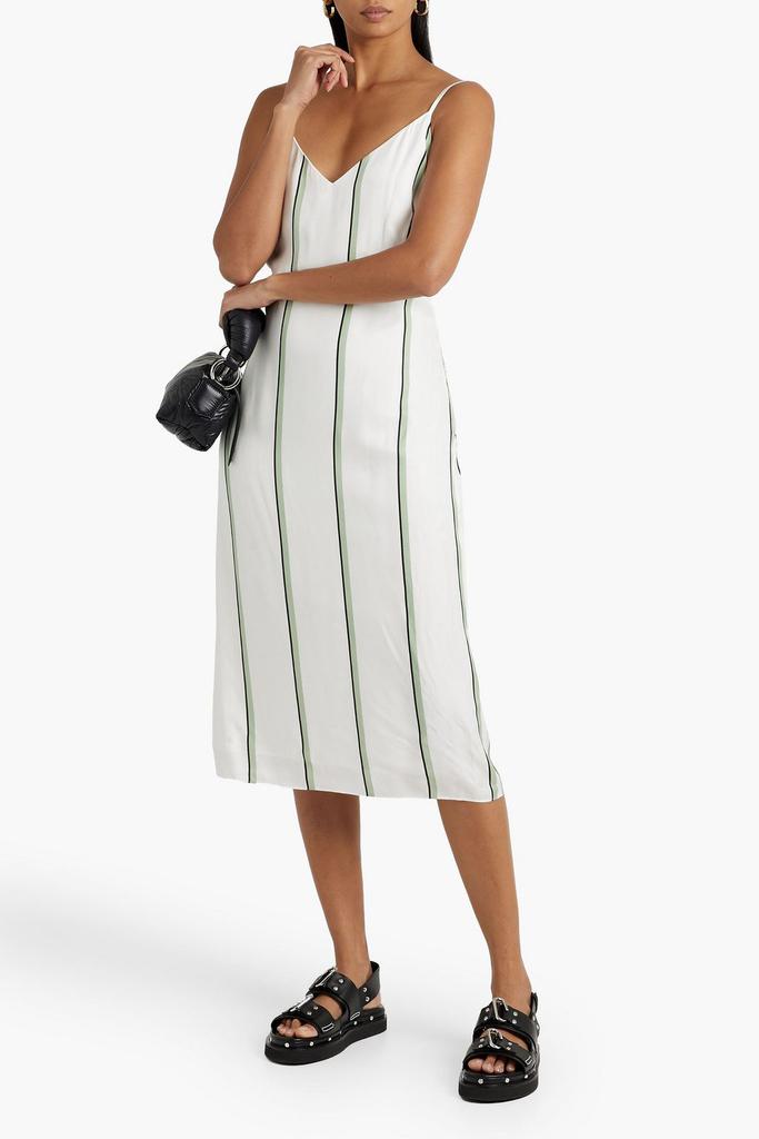 Equipment Aita striped satin dress