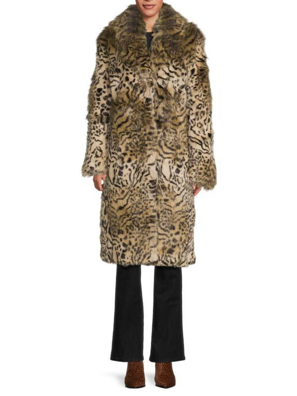 Unreal Fur Tiger Print Faux Fur Coat 1
