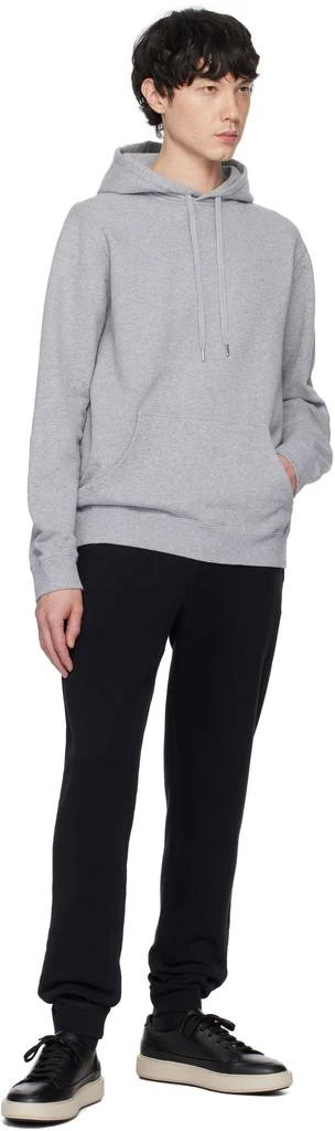 Sunspel Gray Loopback Hoodie 4