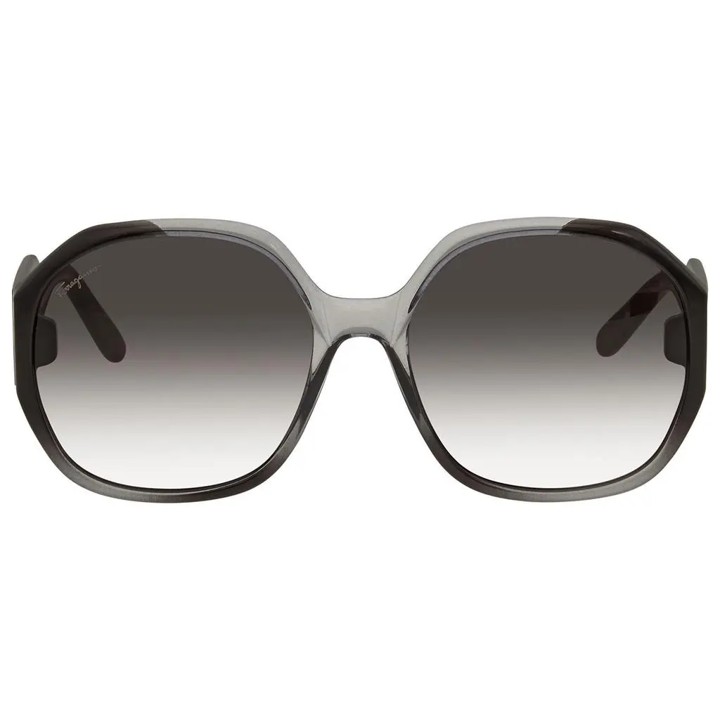 Salvatore Ferragamo Salvatore Ferragamo Grey Gradient Butterfly Sunglasses SF943S 007 60