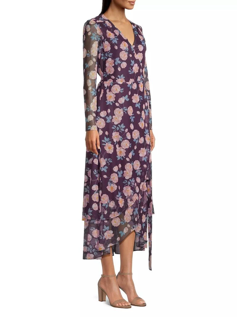 Laundry by Shelli Segal Floral Wrap Maxi Dress 4