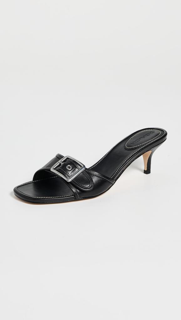 【COACH】Holly Block-Heel Leather Square-Toe Sandals COACH Holly Block-Heel Leather Square-Toe Sandals - Macy's