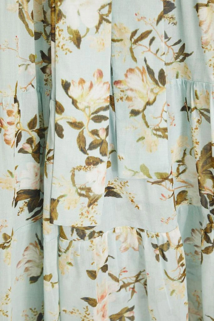 Erdem Floral-print twill cotton and silk-blend voile midi dress 4