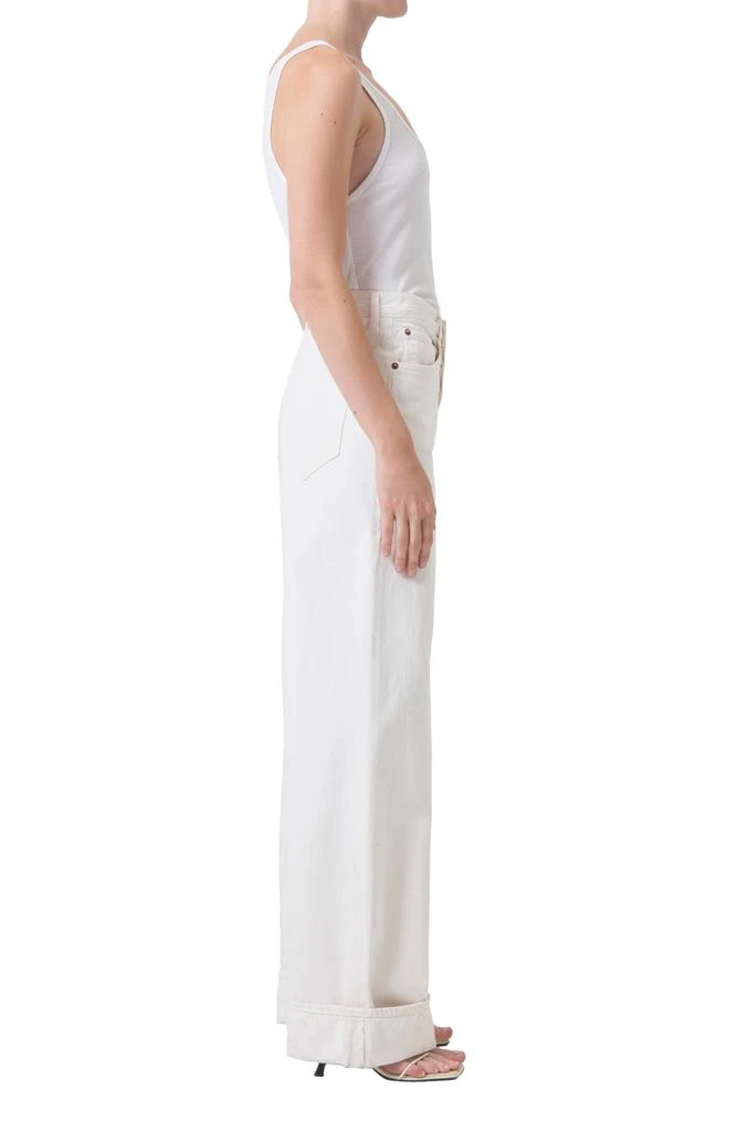 AGOLDE Dame Cuffed High Waist Wide Leg Organic Cotton Jeans 5