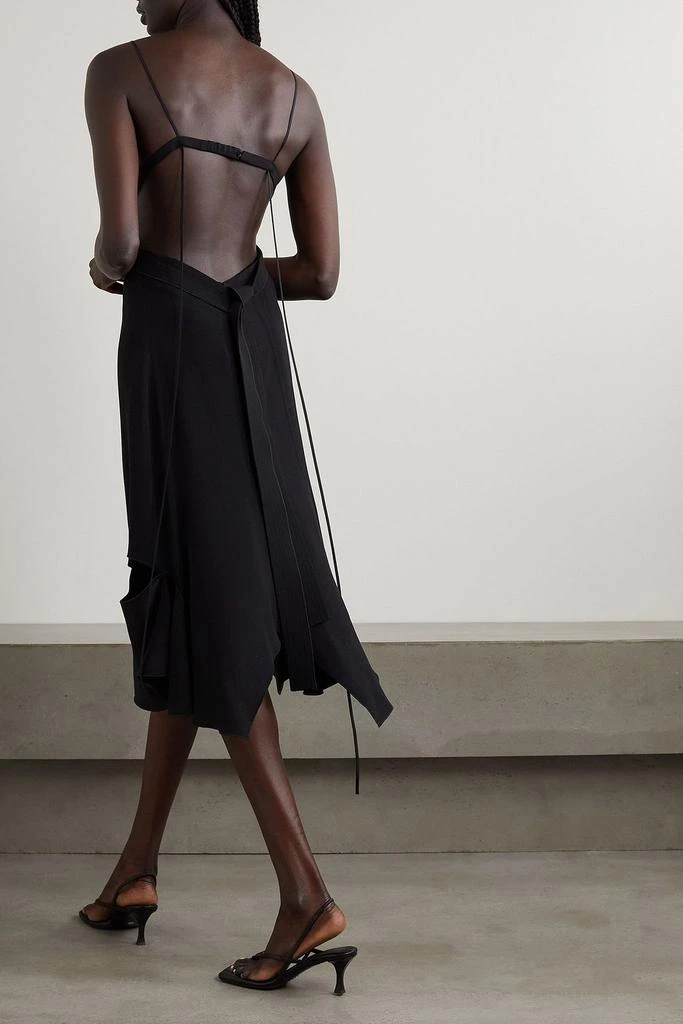 Victoria Beckham Open-back cutout crepe midi dress 3