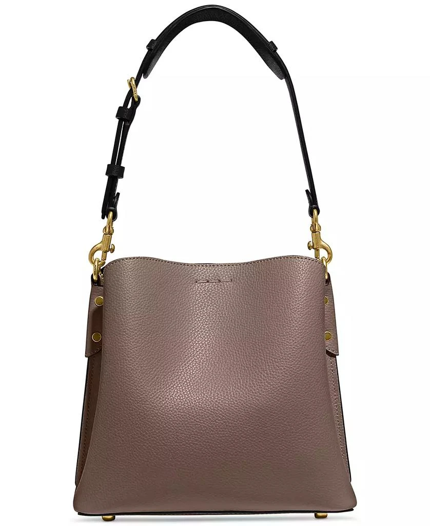 COACH Pebble Leather Willow Bucket Bag with Convertible Straps 4