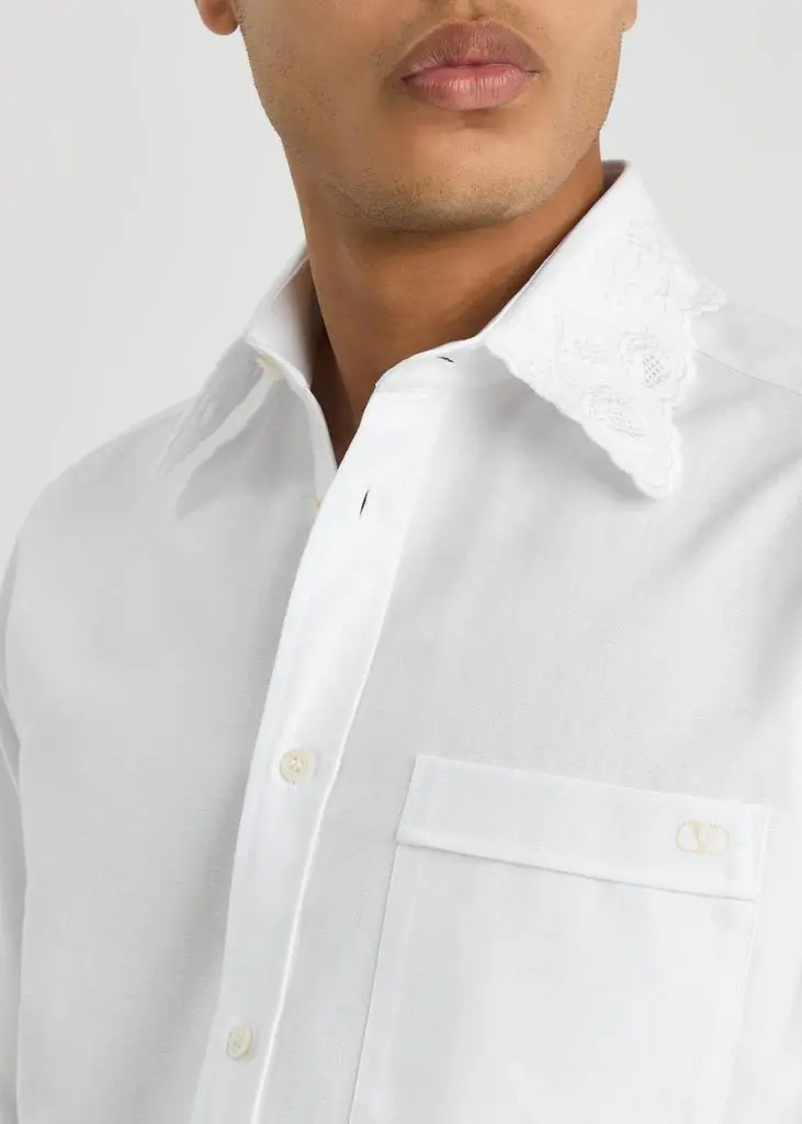 Valentino Broderie-anglaise cotton shirt 5