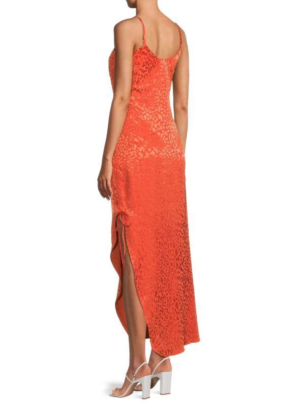 The Range Leopard Textured Maxi Slip Dress 3