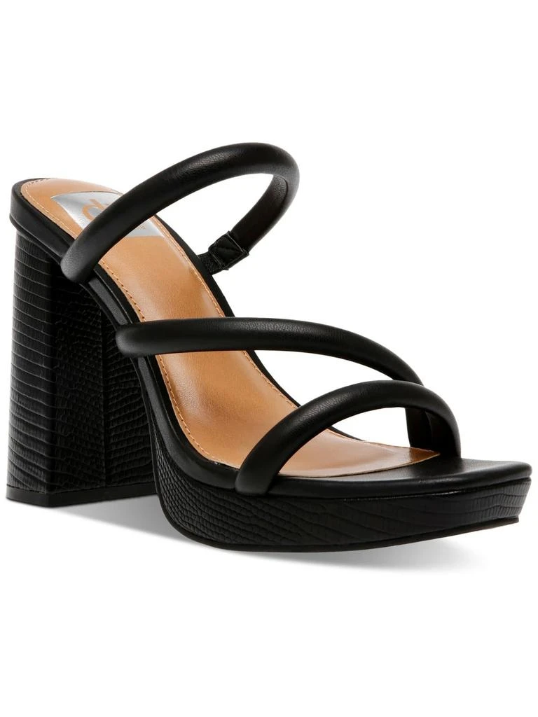 Dolce Vita Pyro Womens Faux Leather Embossed Platform Sandals 4