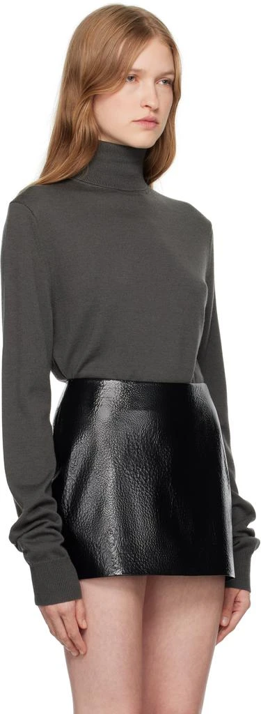 The Frankie Shop Gray Eve Thin Turtleneck 2
