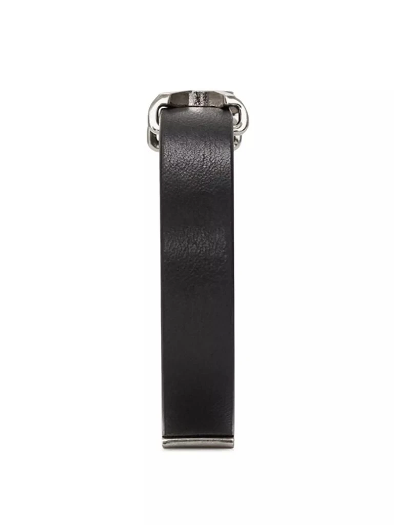 Yves Saint Laurent Cassandre Bracelet in Leather 4