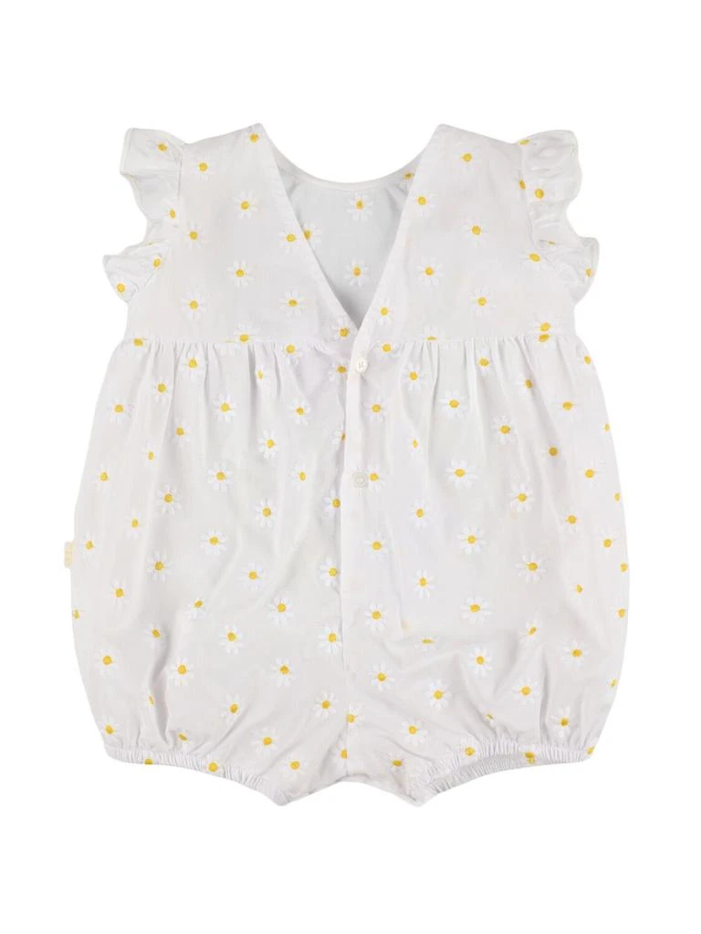 IL GUFO Daisy Embroidered Cotton Romper 1