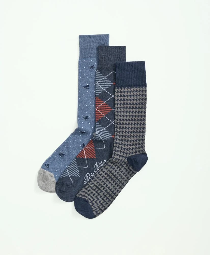 Brooks Brothers Stretch Cotton Holiday Novelty 3-Pack Gift Box