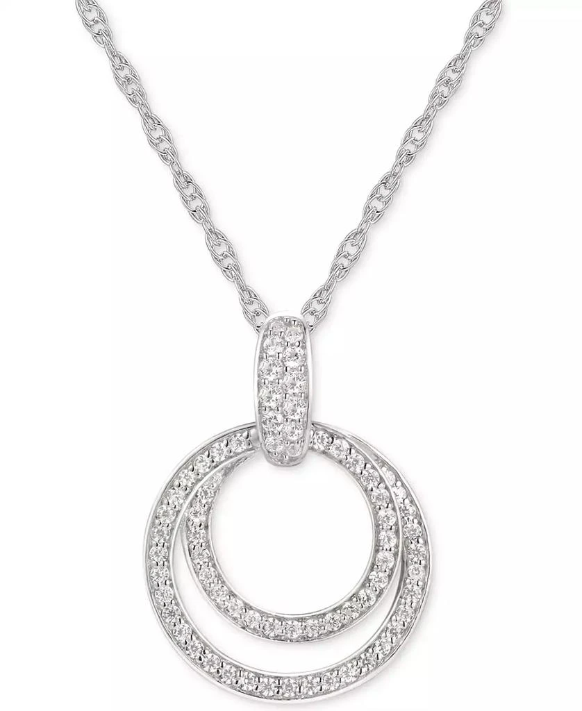 Shop Cubic Zirconia Double Circle 18
