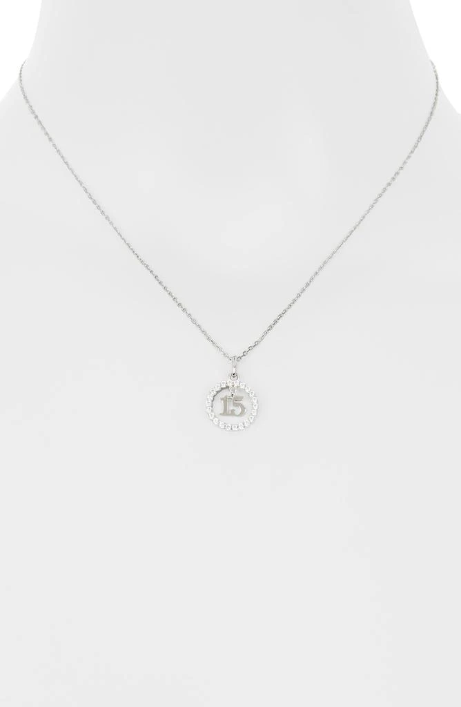 Argento Vivo Sterling Silver Quince CZ Pendant Necklace 2