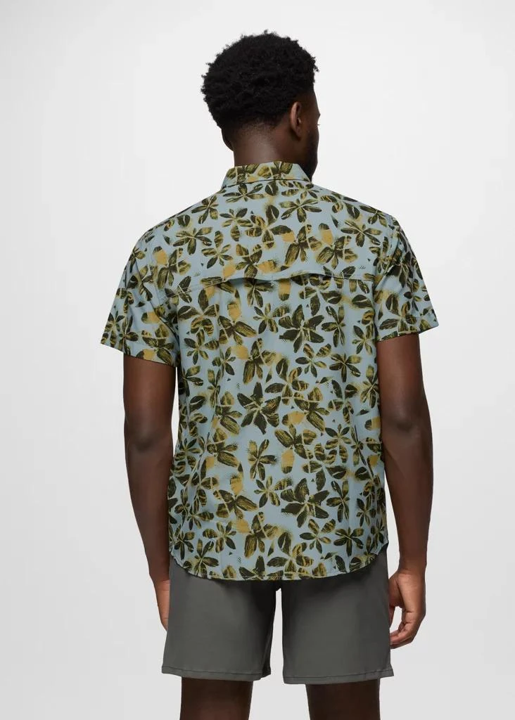 Prana Mens prAna Lost Sol Printed Short Sleeve Shirt - Saltwater Wildflower 2