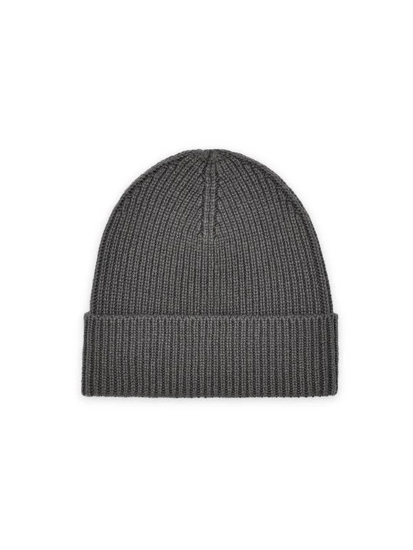 UGG Rib-Knit Wool Blend Logo Beanie 2