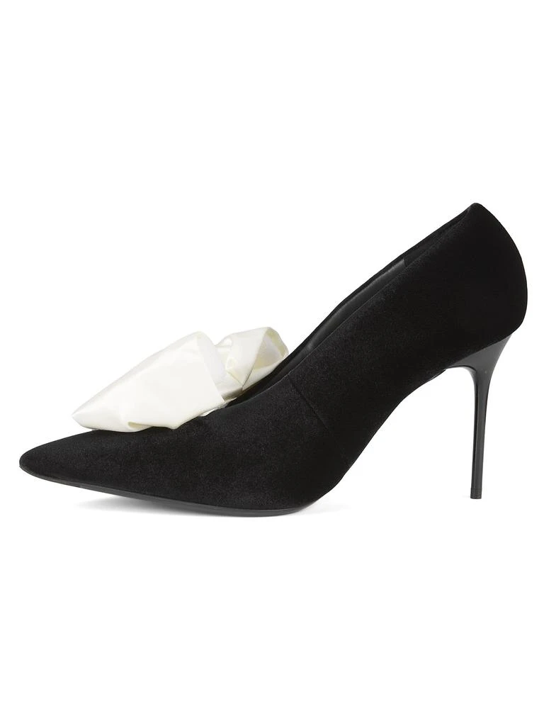 Balmain ​Clara 100MM Bow-Embellished Point-Toe Pumps 4