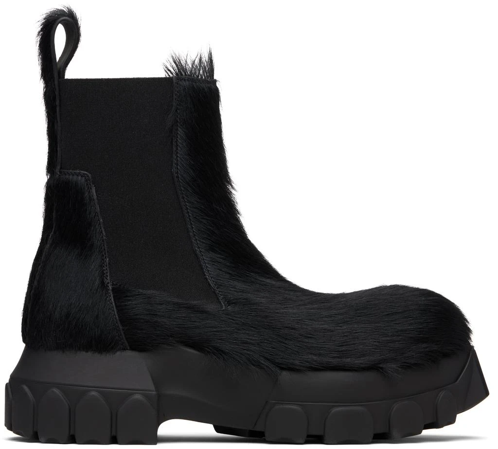 Rick Owens Black Concordians Beatle Bozo Tractors Boots 1