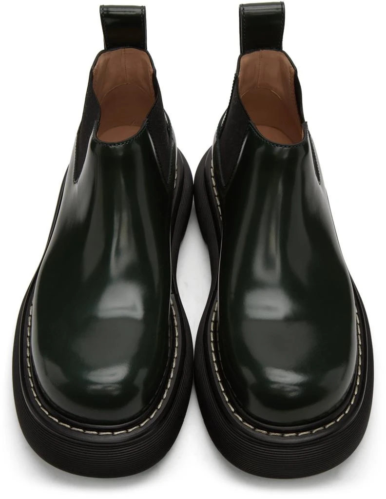 Bottega Veneta Green Swell Chelsea Boots 5