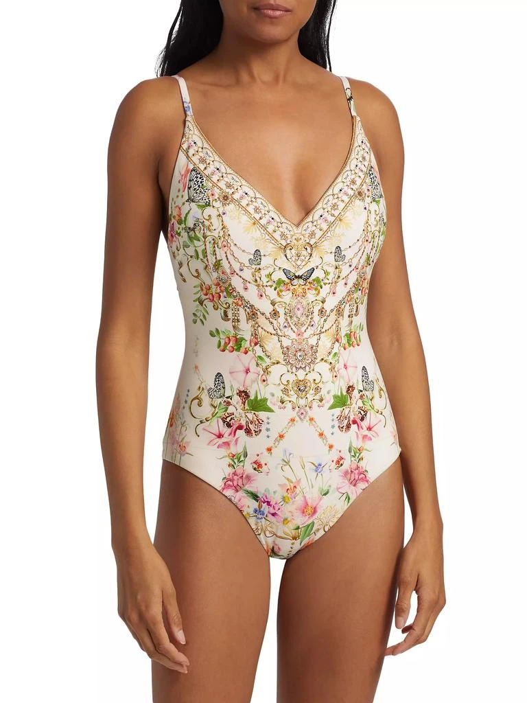 Camilla Printed V-Neck One-Piece Swimsuit 3