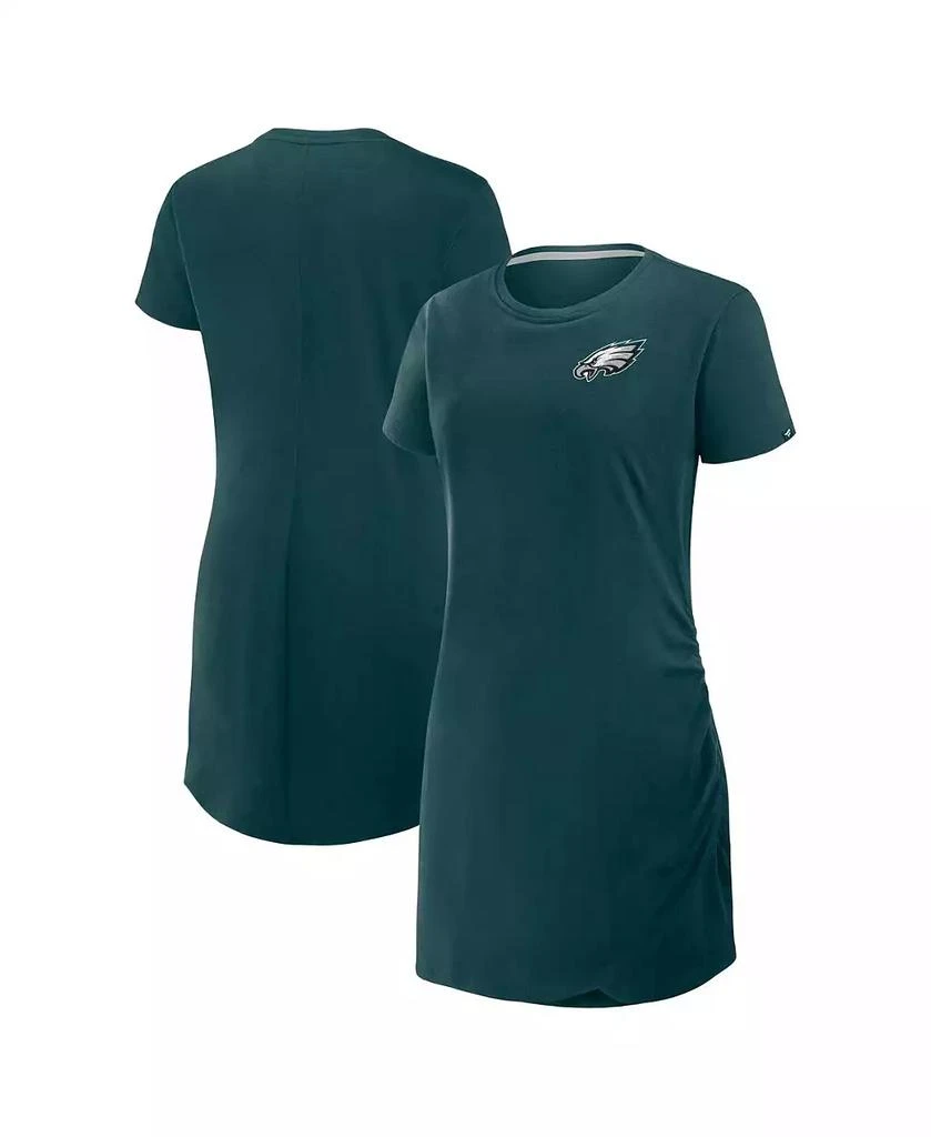 Fanatics Women's Midnight Green Philadelphia Eagles Level Up Relaxed Fit Drape Dress 1