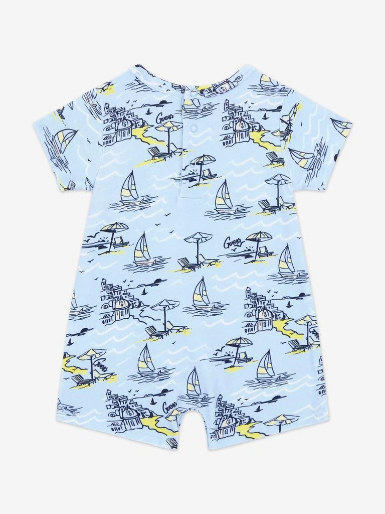GUESS Guess Baby Boys Sea City Romper in Blue 2